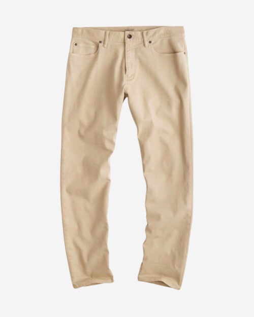 Todd Snyder Straight Fit 5-Pocket Chino in Casual Khaki