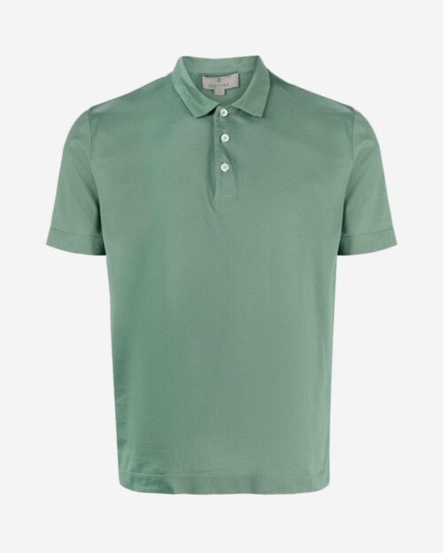 Canali Short-sleeved Cotton Polo Shirt