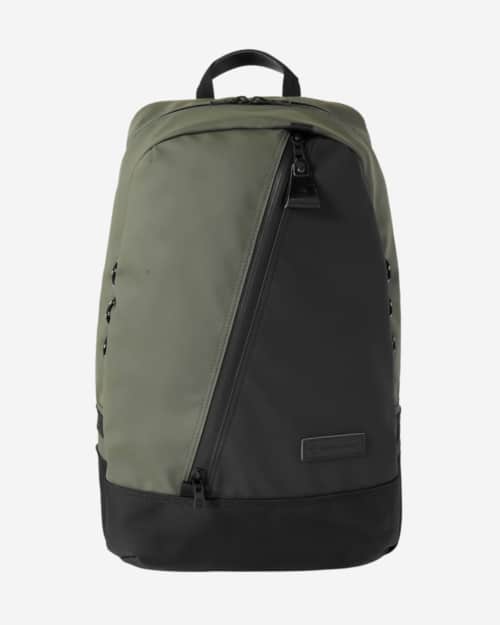 Master-Piece Slick Large Canvas and Leather-Trimmed CORDURA Backpack