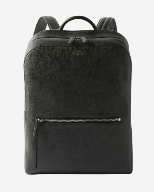 Smythson Ludlow Grained-Leather Backpack