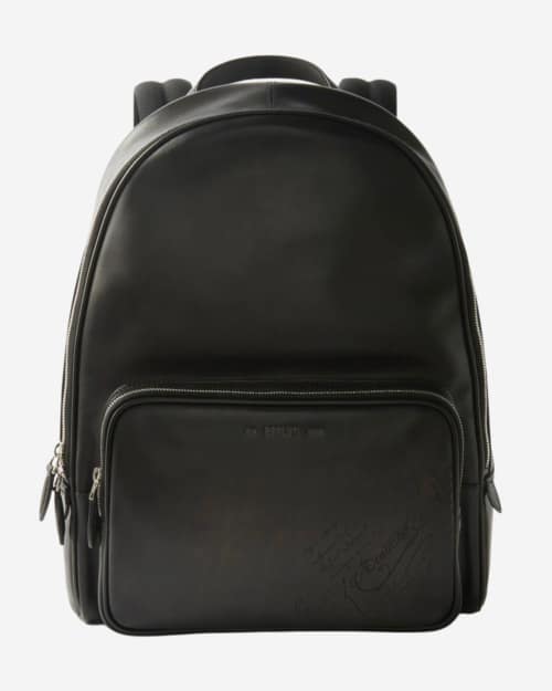 Berluti Time Off Scritto Leather Backpack