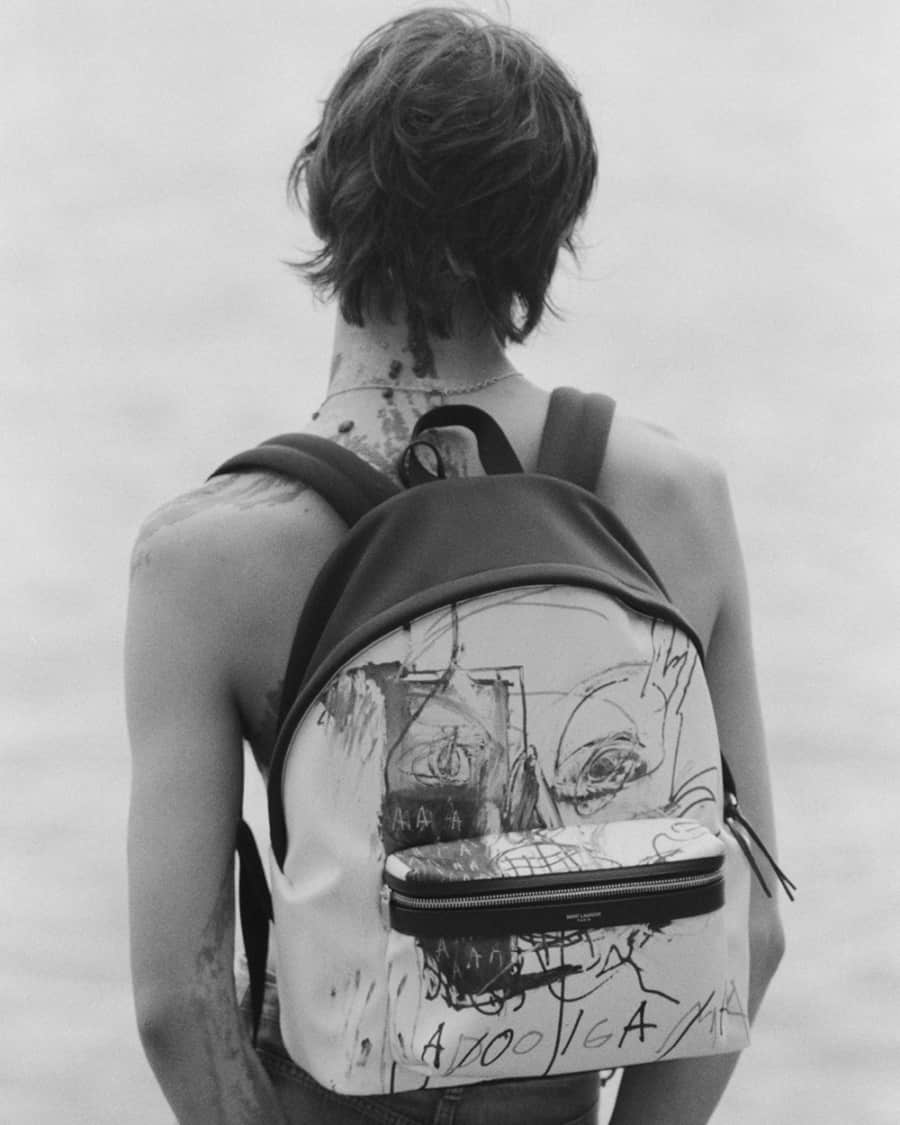 Saint Laurent luxury backpack for men