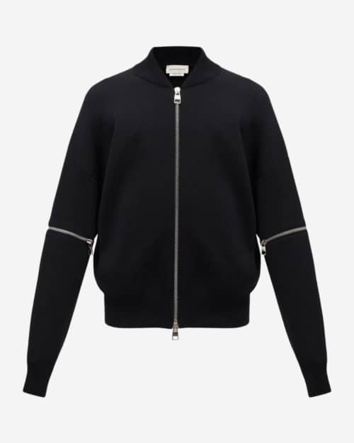 Alexander McQueen Zipped Wool-Blend Jacket