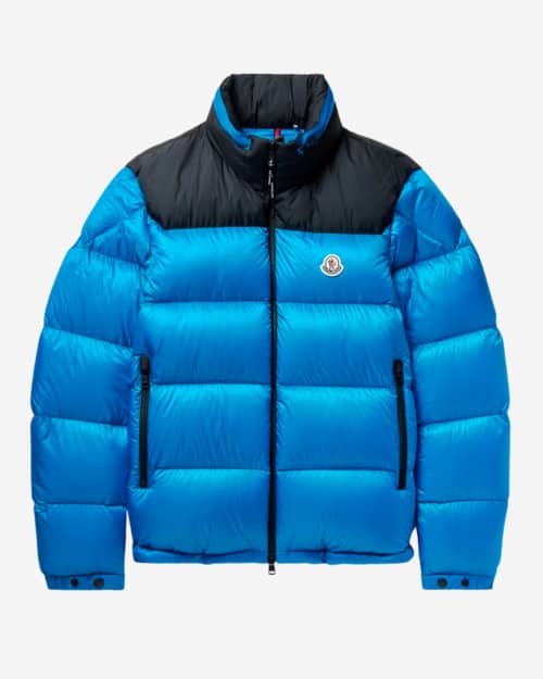 Moncler Peuplier Logo-Appliquéd Quilted Shell and Ripstop Down Hooded Jacket