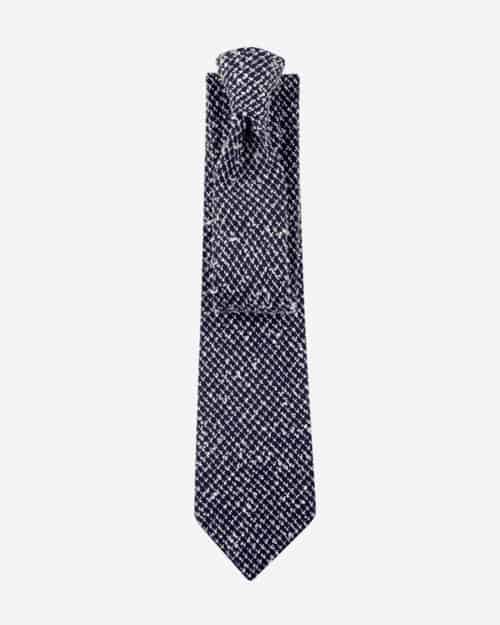 Cinabre White And Navy Blue Selene Tie
