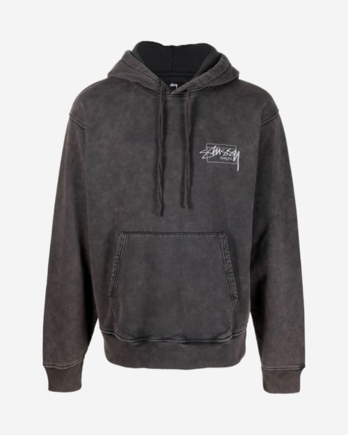 Stussy Embroidered-Logo Detail Hoodie