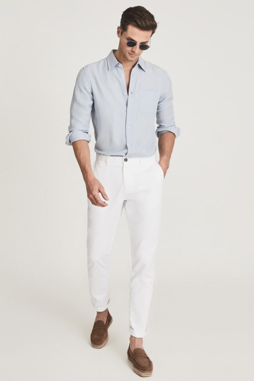 Men's White Pants Outfits How To Wear White Pants In 2024