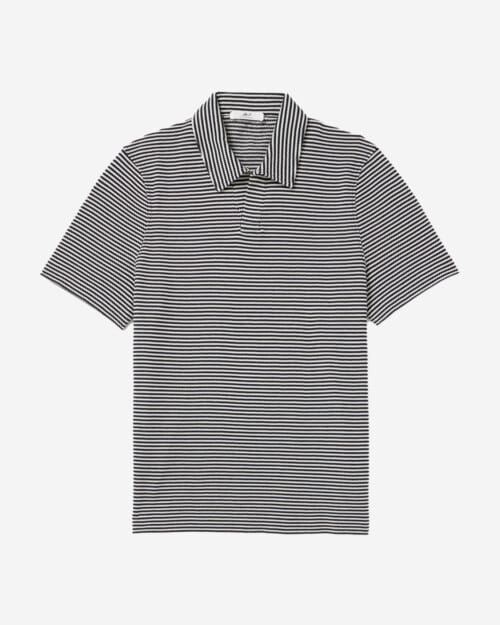 MR P. Striped Organic Cotton Polo Shirt