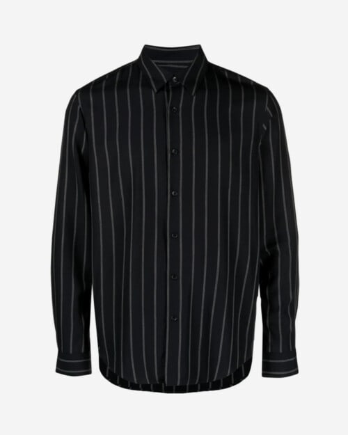 SANDRO Pinstripe-pattern Long-sleeve Shirt