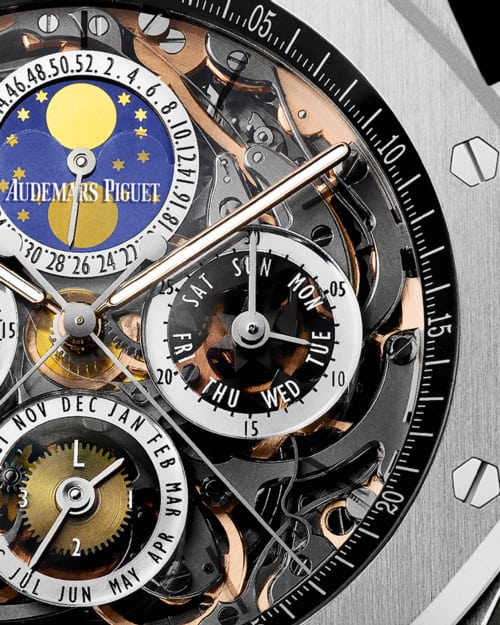 Audemars Piguet Royal Oak Openworked Grande Complication watch dial