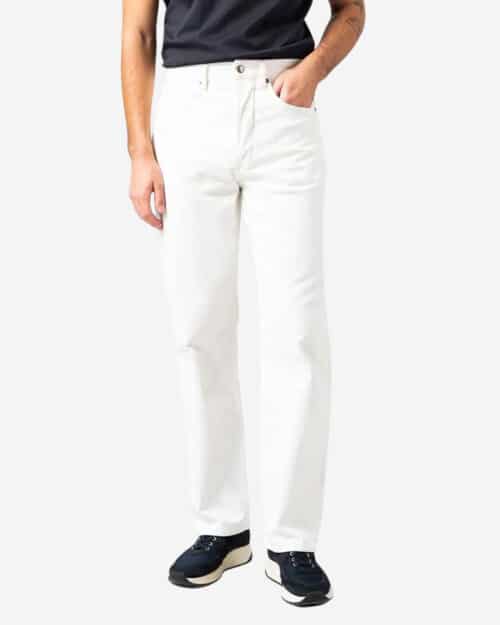 Blugiallo raw denim 11oz selvedge white jeans