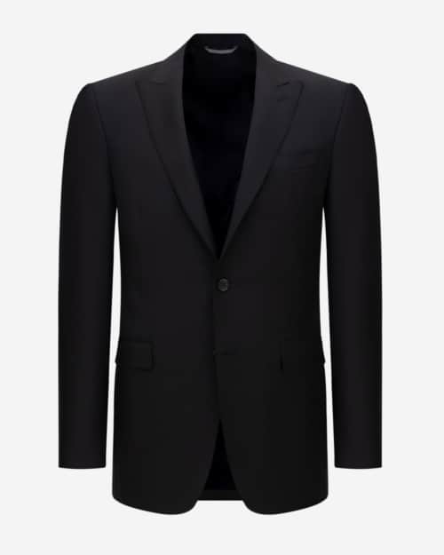 Canali black pure wool suit