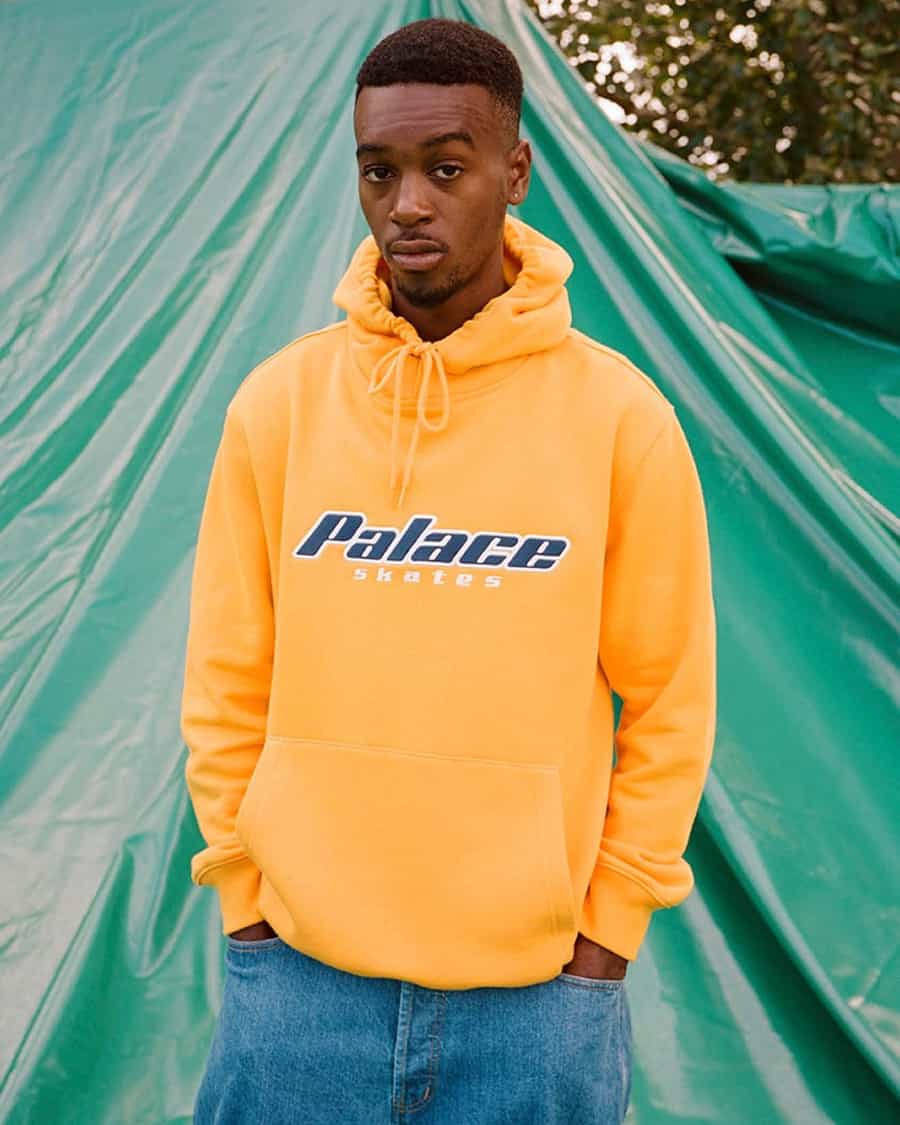 Men's big Palace logo streetwear hoodie