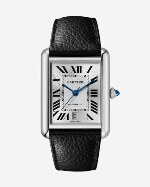 Cartier Tank Must, Extra-Large Model, Automatic Movement, Steel, Leather WSTA0040