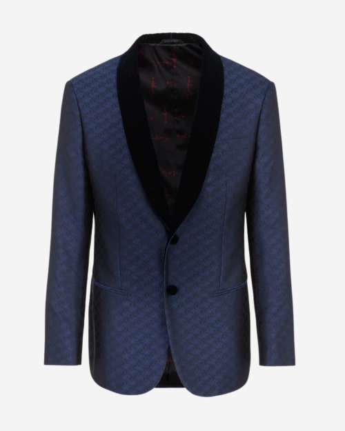 Giorgio Armani Silk-Jacquard Tuxedo Jacket