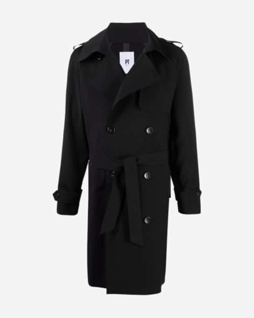 PT TORINO Double-Breasted Trench Coat