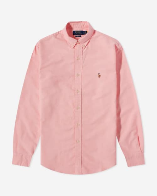 Polo Ralph Lauren Slim Fit Button Down Oxford Shirt Pink