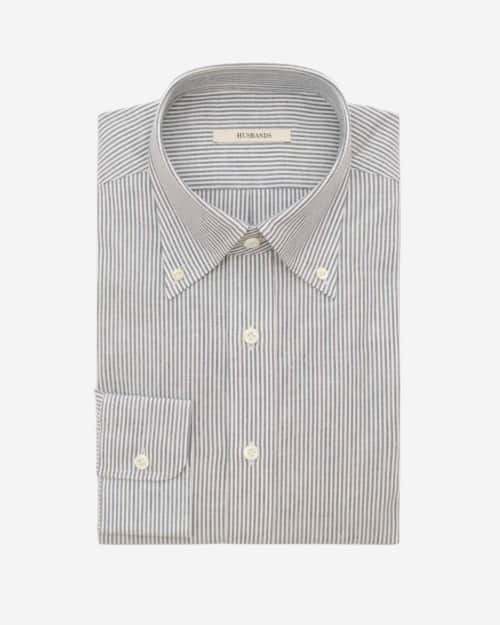 Husbands Oxford Button-Down Collar Shirt – University Stripe