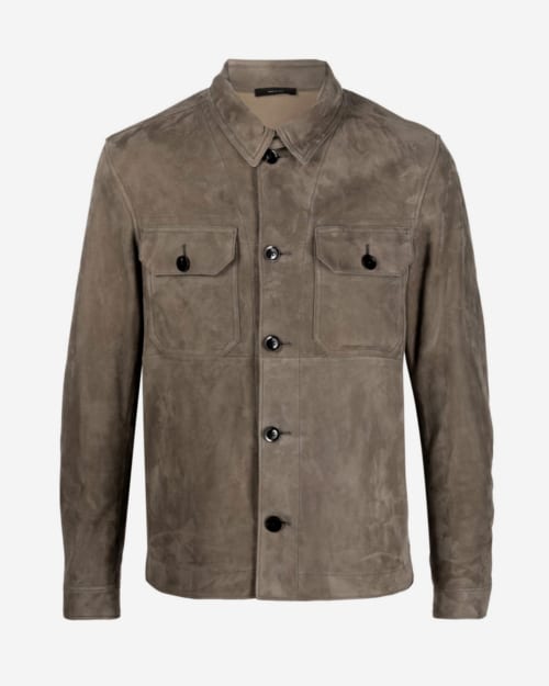 Tom Ford Suede Button-Up Jacket