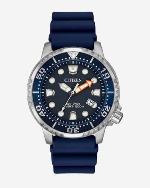 Citizen Promaster Diver watch front dial and strap