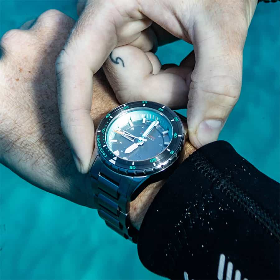 Spinnaker Hass x MCS Limited Edition dive watch underwater