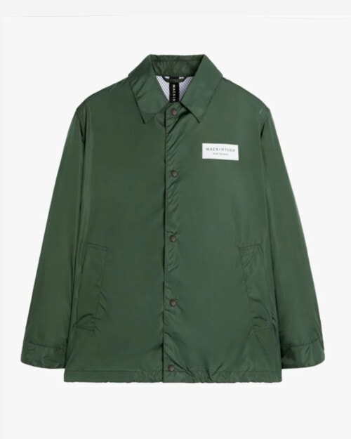 Mackintosh dark-green Teeming coach jacket