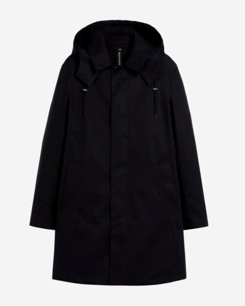 Mackintosh CAMBRIDGE HOOD Black RAINTEC Cotton Coat