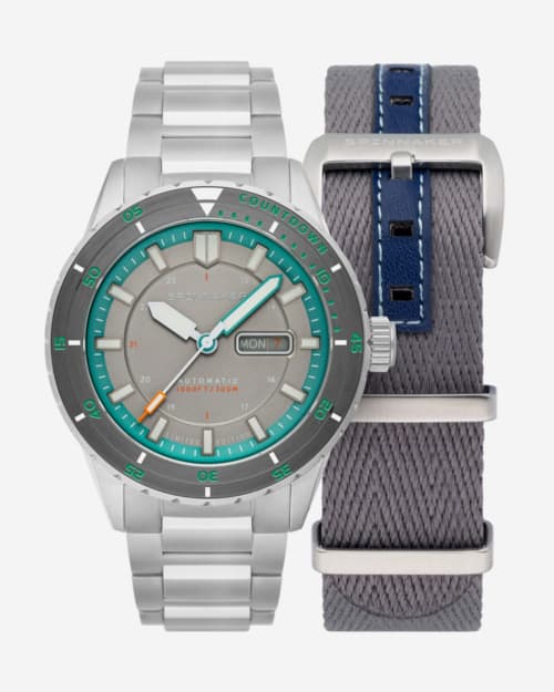 Spinnaker Hass x MCS Limited Edition dive watch turquoise