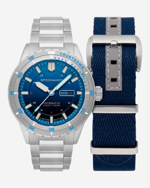 Spinnaker Hass x MCS Limited Edition dive watch blue