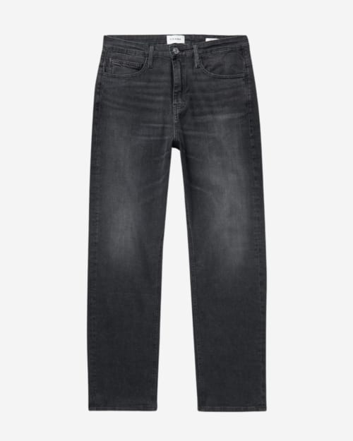 Frame Straight-Leg Distressed Organic Jeans