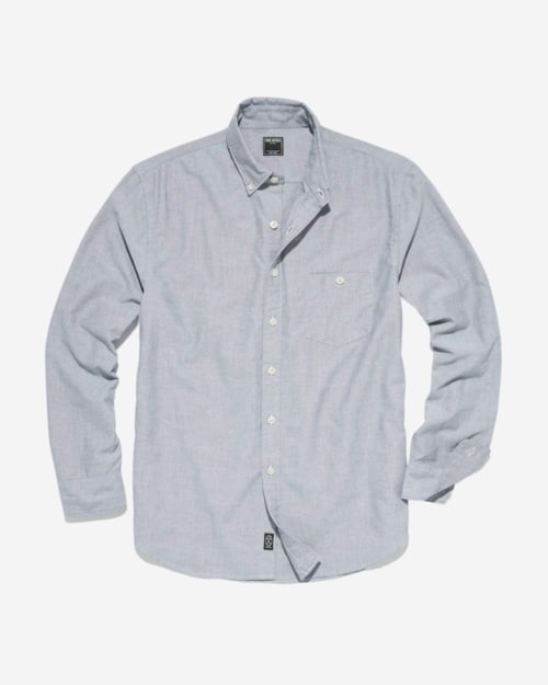 Todd Snyder Classic Fit Favorite Oxford Long-Sleeve Shirt in Dark Coal