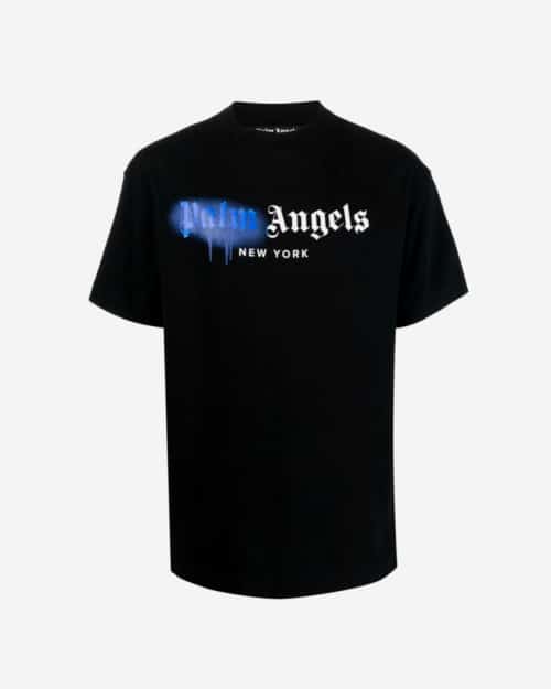 Palm Angels Sprayed Logo-Print T-shirt