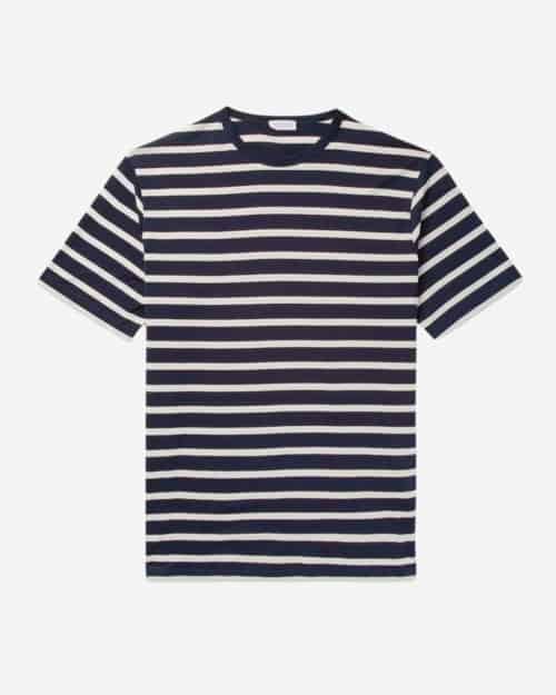 Sunspel Striped Cotton-Jersey T-Shirt