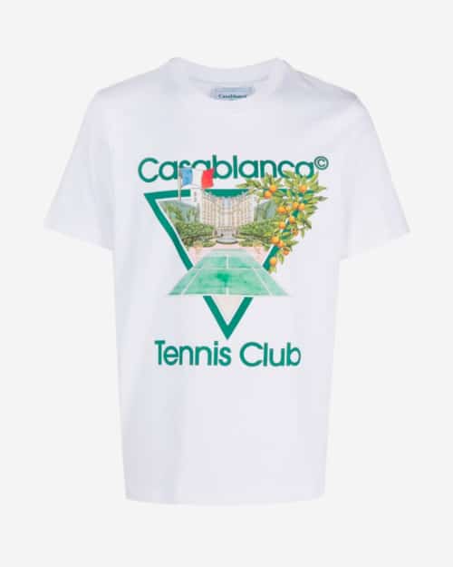 Casablanca Tennis Club-Print T-shirt