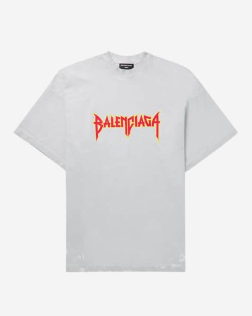 Balenciaga Oversized Logo-Print Cotton-Jersey T-Shirt