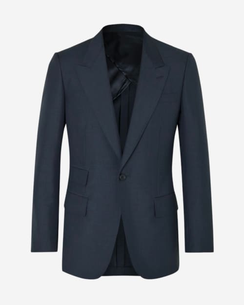 KINGSMAN Slim-Fit Checked Mohair and Wool-Blend Suit Jacket