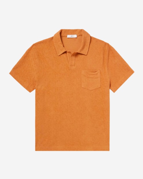 MR P. Organic Cotton-Terry Polo Shirt