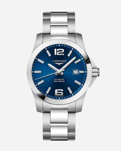 LONGINES Conquest 41mm Blue Dial Automatic Mens Watch
