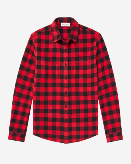 Alex Mill Checked Cotton-Flannel Shirt