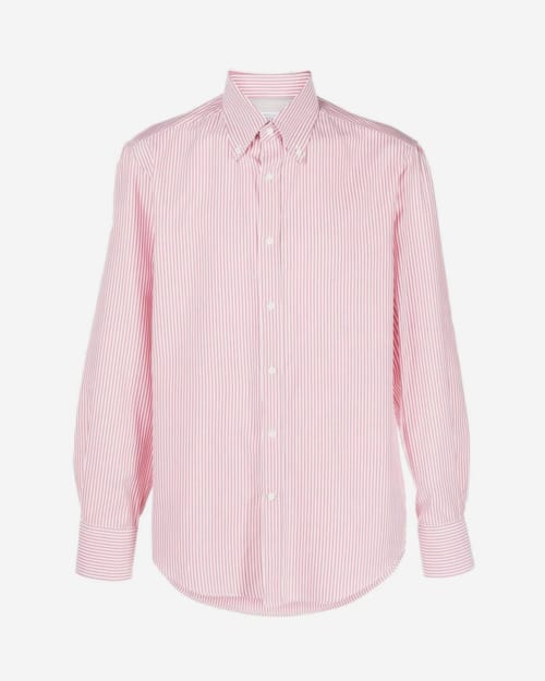 Brunello Cucinelli Stripe-Print Button-Down Shirt