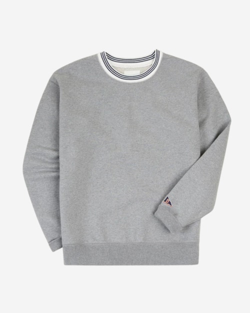 Drake’s Grey Crew Neck Cotton Training Sweatshirt