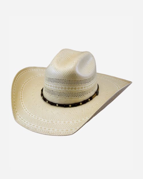 Justin Ivory Hutson Bent Rail Straw Cowboy Hat