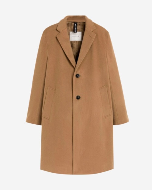 Mackintosh New Stanley Beige Wool & Cashmere Coat