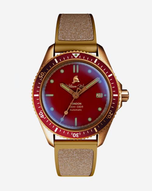William Wood Watches Valiant Collection Bronze Ruby