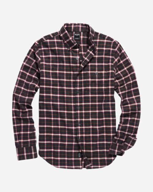 Todd Snyder Charcoal Plaid Flannel Button-Down