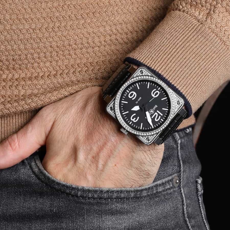 Bell and Ross BR-01 on wrist