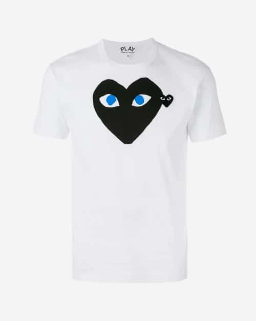 Comme Des Garçons Play Heart-Print Crew-Neck T-shirt
