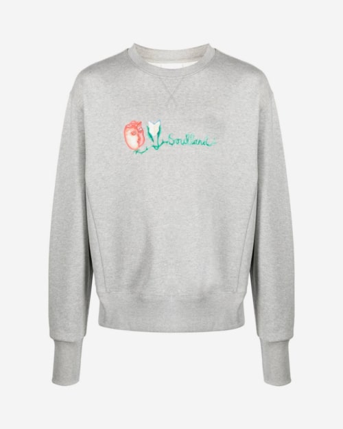 Flower Logo Print Sweatshirt