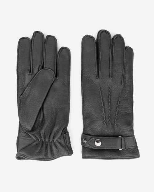Dalgado Fernando Deerskin Gloves Cashmere-Lined Grey