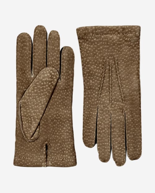 Hestra Camel Carpincho Handsewn Cashmere Gloves